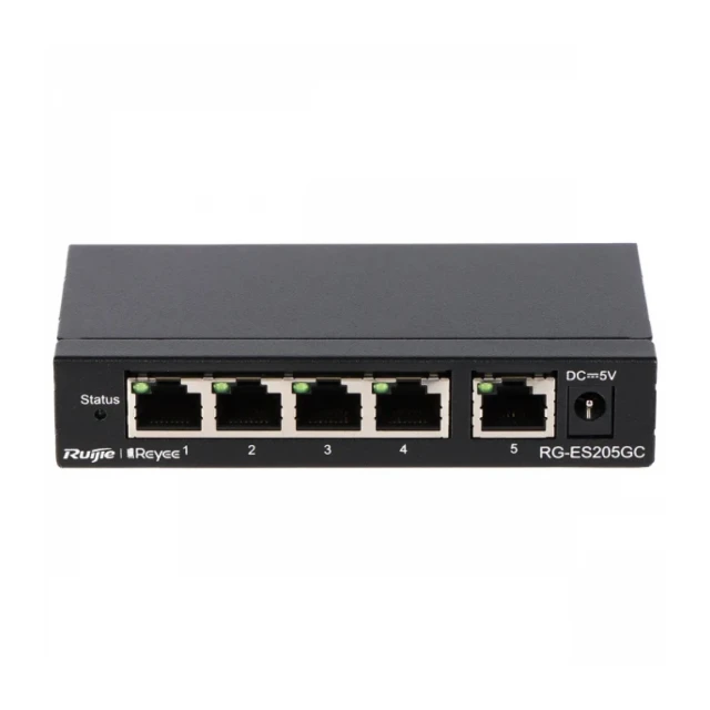 10/100/1000 5-port Reyee RG-ES205GC L2 upravljiv Cloud svič