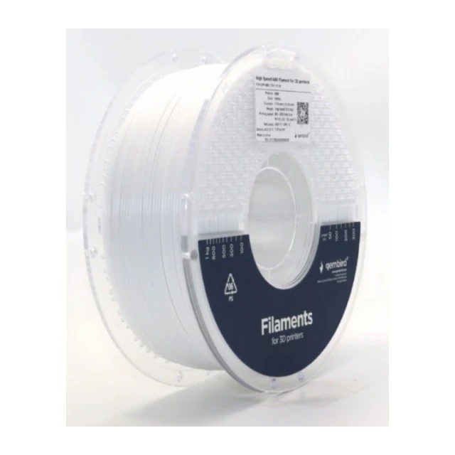 3DP-ABS1.75HY-01-W ABS filament velike brzine za 3D stampac 1.75mm, kotur 1KG WHITE