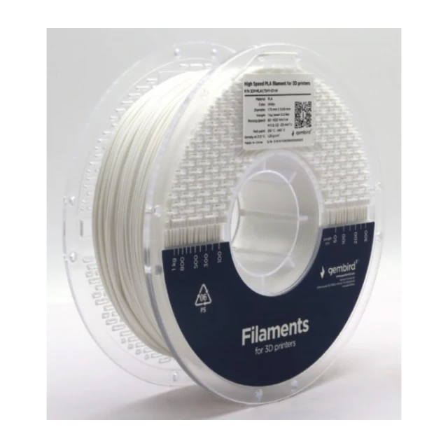 3DP-PLA1.75HY-01-W PLA filament velike brzine za 3D stampac 1.75mm, kotur 1KG WHITE