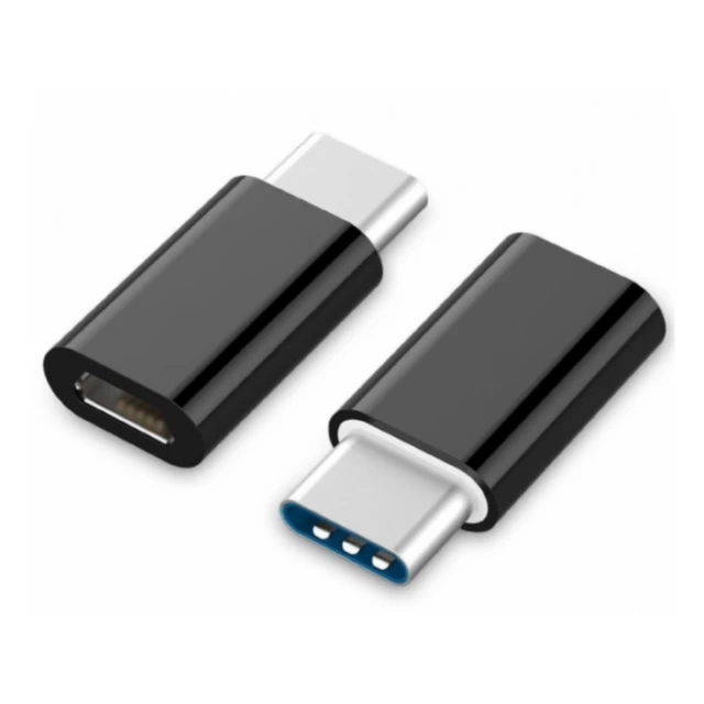 A-USB2-CMmF-01 Gembird microUSB 2.0 na Type-C adapter (CM/MicroUSB-F), black A