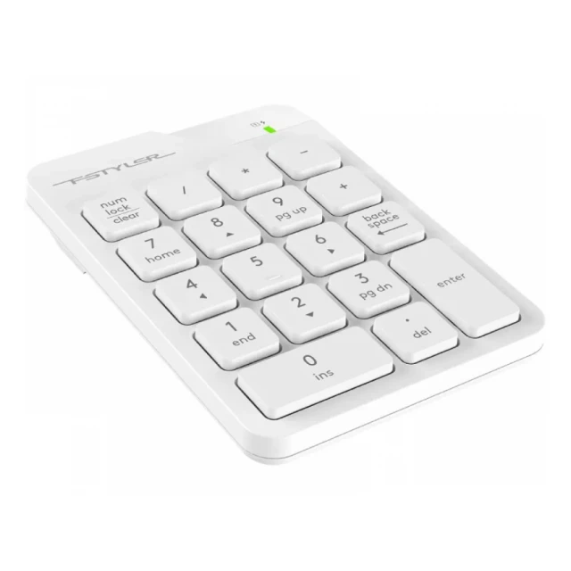 A4 TECH FGK21C FSTYLER 2.4G Wireless Numeric Keypad USB Type-C bela tastatura 