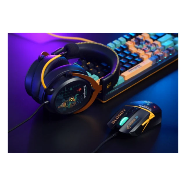 A4-W63 MAX RGB Renegade A4Tech Bloody RGB Gejmerski opticki mis, 2000Hz/100-12.000 Dpi, USB 129mm