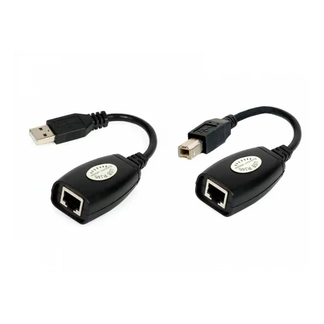Adapter konverter USB extender UEX-050 do 50m + printer port