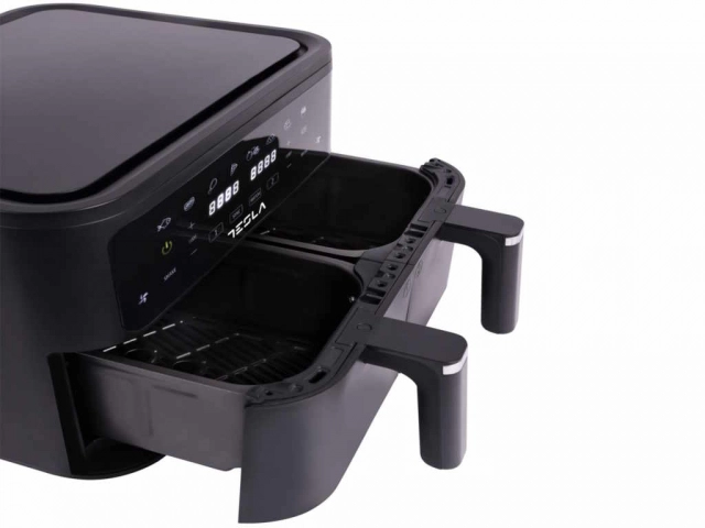 Air Fryer TESLA AF900BSD 2400W/4.5L+4.5L/digital panel/crna-inox