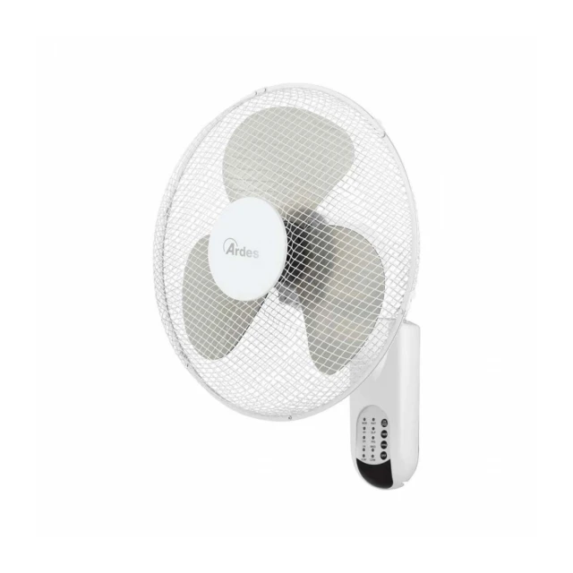 ARDES 5W40RW ZIDNI VENTILATOR 50W SA DALJINSKIM UPRAVLJAČEM I TAJMEROM BELI