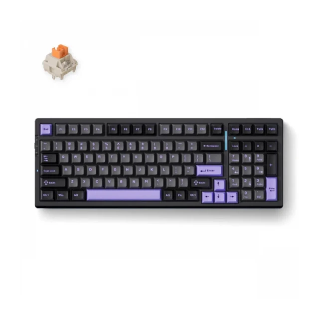 Bežična gaming tastatura MCHOSE G98 Pro Mehanička black purple