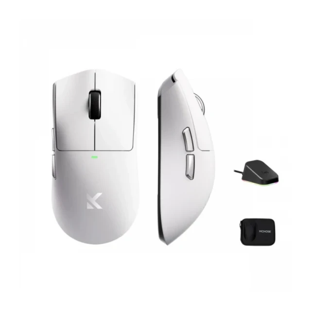 Bežični gaming miš MCHOSE K7 Ultra Lightweight white