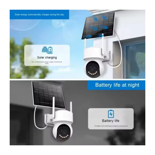 CAM-IP4MP-TQ2-AOV-4G GMB kamera 4MP H.265 EU Solar Camera, 2.2 Inch, ICSEE App, 3.6mm,IP66