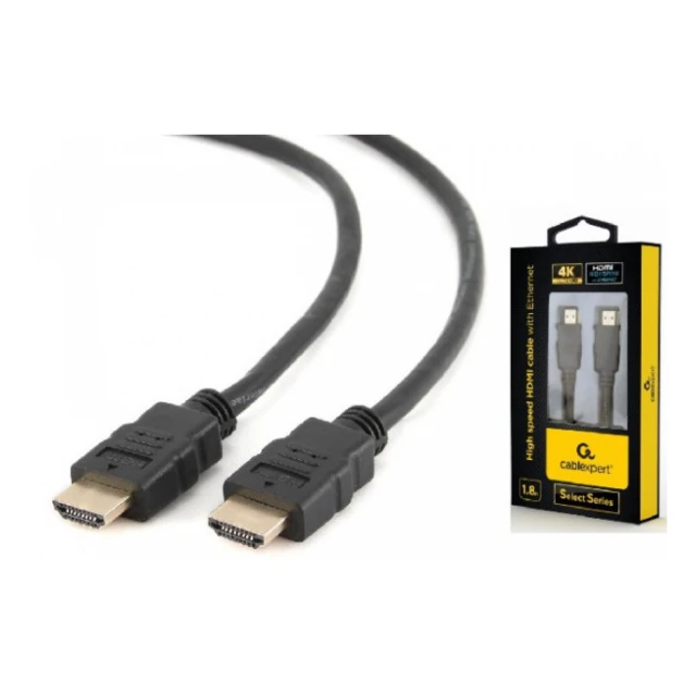 CC-HDMIL-1.8M Gembird HDMI  kabl v.2.0 ethernet support 3D/4K TV 1.8m (alt. CC-HDMI4L-6)