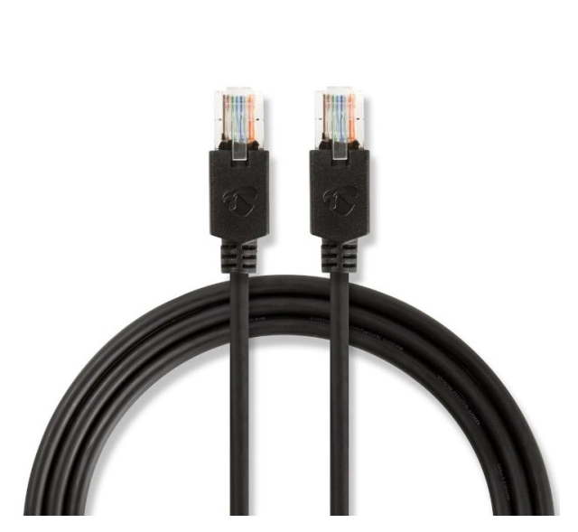 CCBW85100AT150 Nedis Mrezni kabl, CAT5e UTP Patch cord 15m black (alt. PP12-15M)