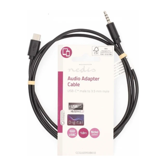 CCGL65950BK10 Adapterski kabl sa USB-om do 3,5 mm muški Nedis