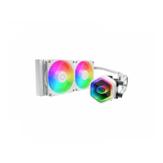 COOLER MASTER MasterLiquid 240 Core II ARGB vodeno hlađenje belo (MLW-D24M-A18PA-RW) 