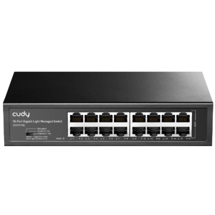 Cudy GS1016E,16-Port Gigabit Light Managed Switch,100m/1000Mbps