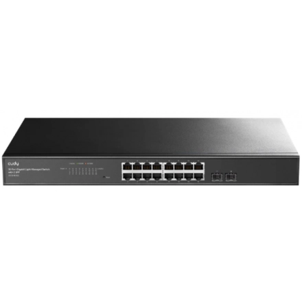 Cudy GS1016ES2,16-Port Gigabit Light-Managed Switch with 2 SFP,10/100/1000 Mbps