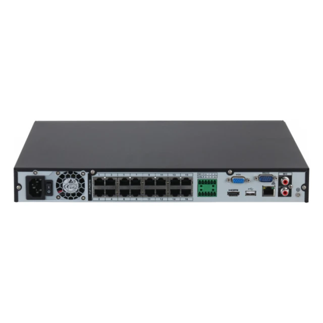 Dahua NVR 4216-16P-4KS3  16-KANALNI POE NVR; LITE SERIJA DO 12MP; 160MBPS; METALNO KUĆIŠTE, 2X SATA
