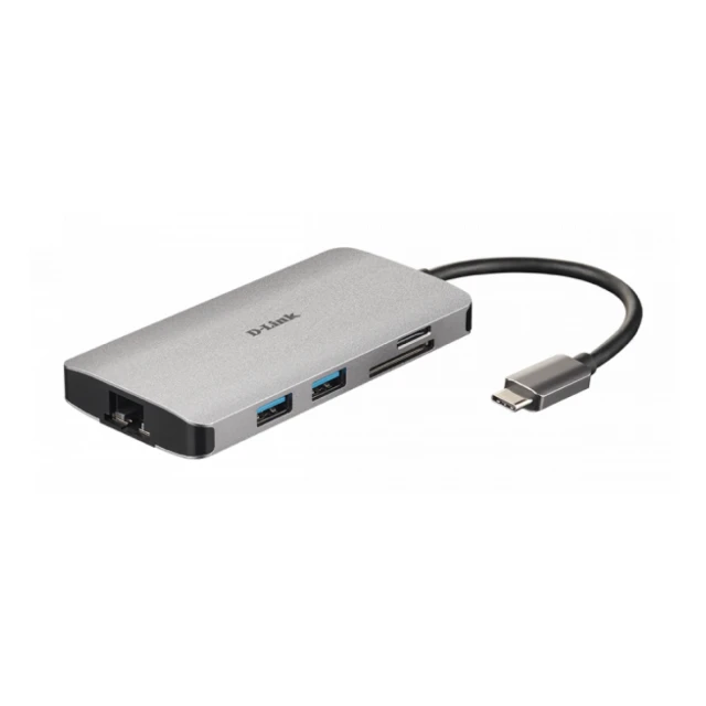 Docking D-Link DUB-M810 8in1 USB-C - HDMI/USB3.0x2/CR/PD/GLAN