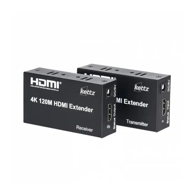 Extender HDMI-UTP do 120m HEX-K1220 4K 30Hz Kettz