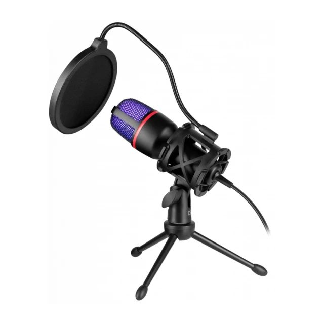 Gaming stream mikrofon Defender Forte GMC 300 3.5mm 1.5m kabl ljubicasti