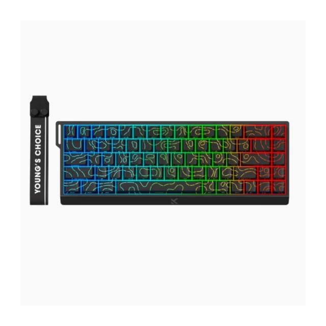 Gaming tastatura MCHOSE Ace 68 Hall Effect Magnetic Switch black topographic