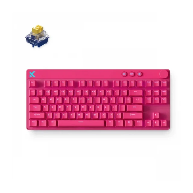 Gaming tastatura MCHOSE Mix 87 Hall Effect Magnetic Switch rose red
