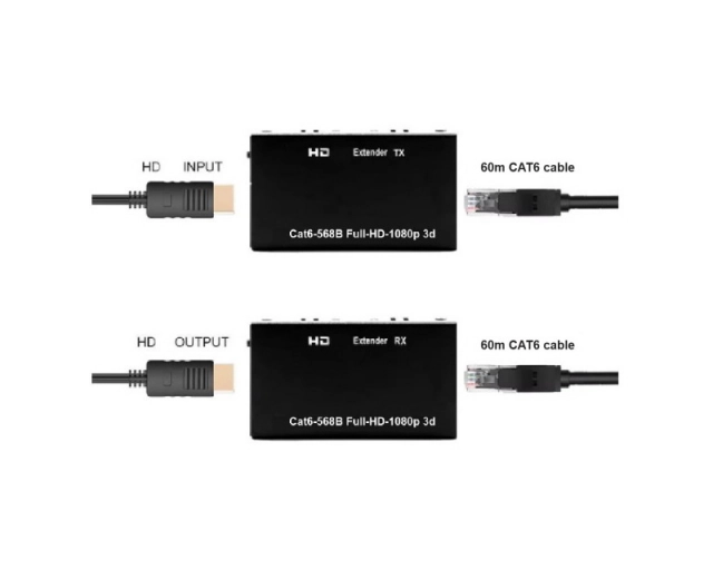GEMBIRD DEX-HDMI-06 HDMI Ekstender 60m active 
