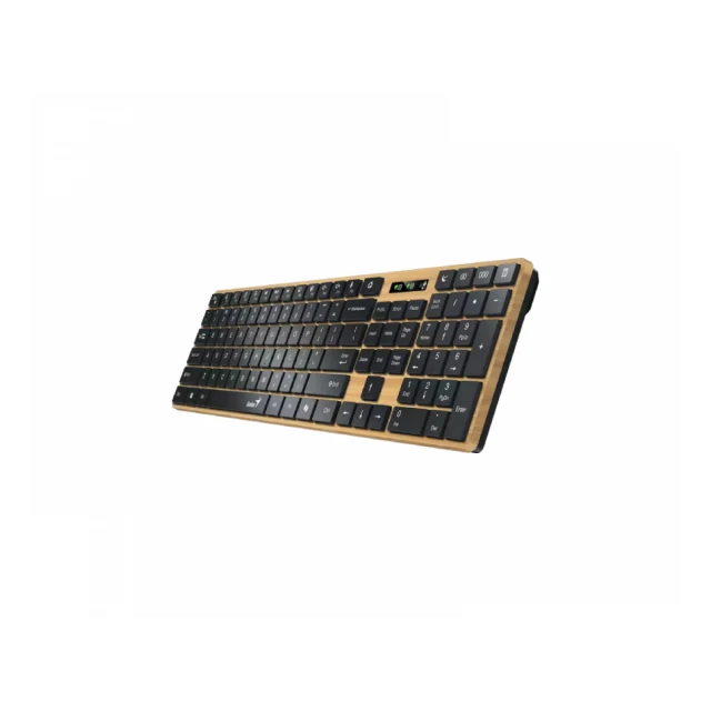 GENIUS SlimStar 7250BT, AI, Pine Wood US wireless tastatura 