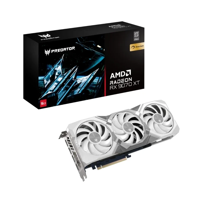 Grafička karta Acer PB RX9070XT 16G White Edition OC - Predator 16GB DDR6 256bit/3xDP/HDMI