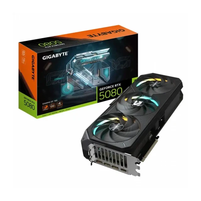 Grafička karta Gigabyte GeForce RTX 5080 Gaming OC GV-N5080GAMINGOC-16GD 16GB GDDR7 256bit 3xDP/HDMI
