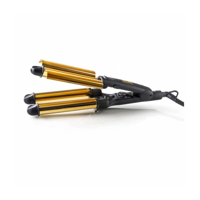 HAEGER HR-45B.002A STAJLER SA TROSTRUKIM KERAMIČKIM UVIJAČEM ZA KOSU GOLDEN