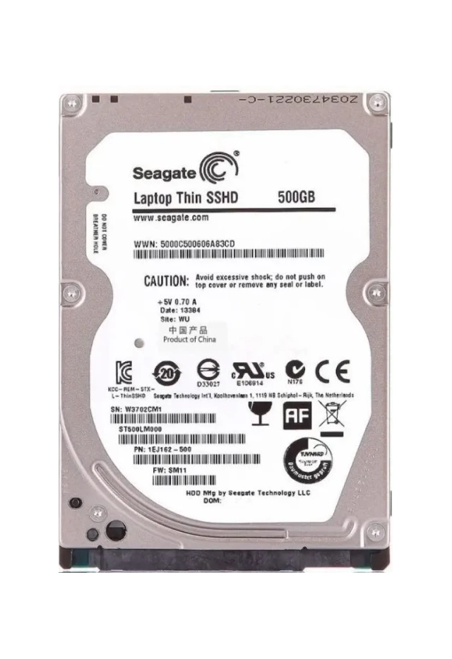 HDD 2.5 * 500GB ST500LM000 SEAGATE Notebook thin 5400rpm 64mb Flash 8gb SATA3  7mm