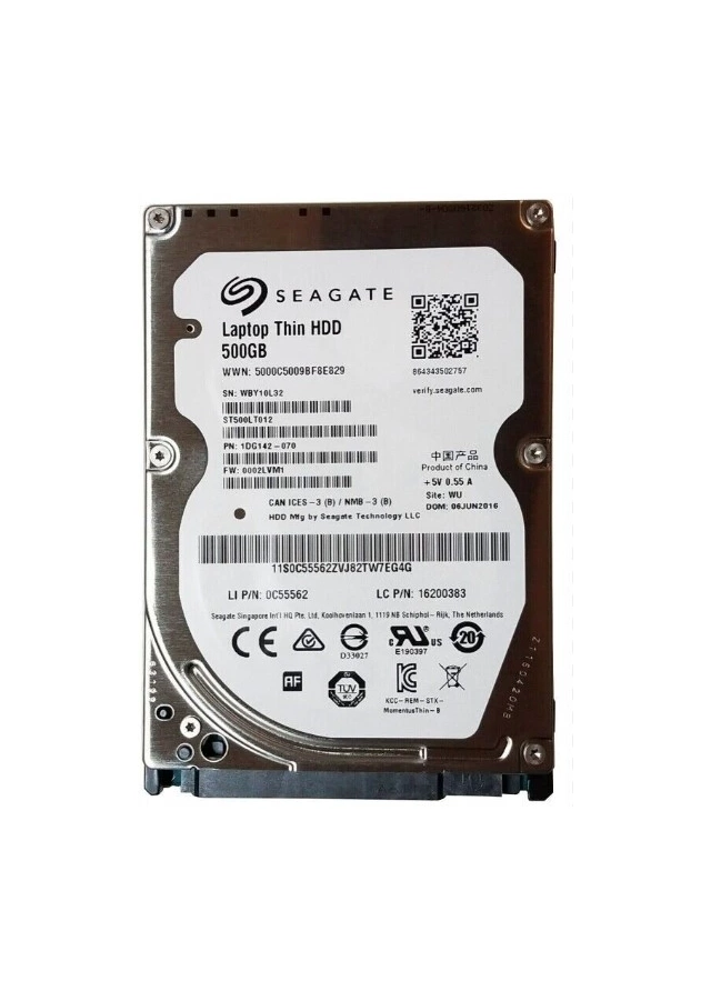 HDD 2.5 * 500GB ST500LT012 SEAGATE 5400rpm 16mb SATA 9.5mm