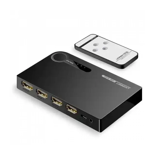 HDMI switch 3x1 3D 4K Ugreen + Daljinski
