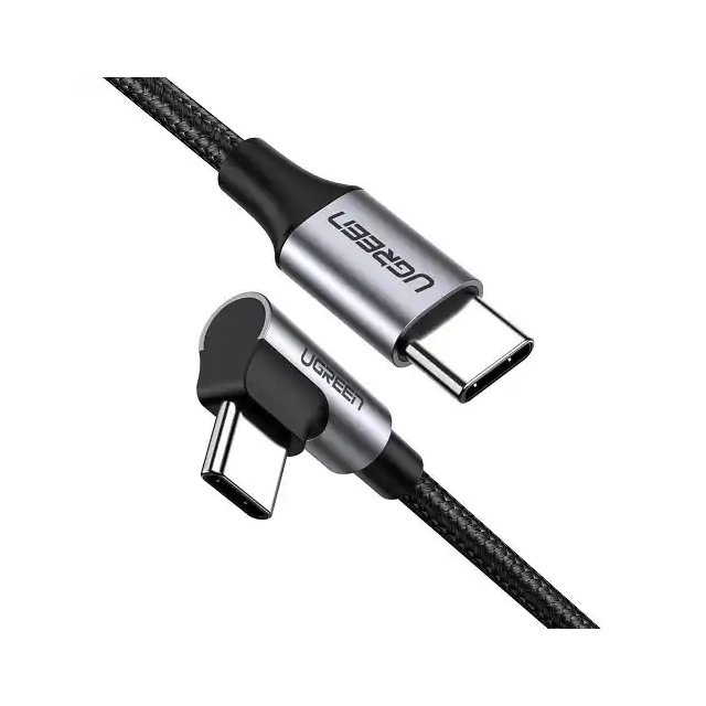 Kabl UGREEN US255 USB tip C na USB tip C Ugaoni 90 stepeni 2.0 3A 60W 1m