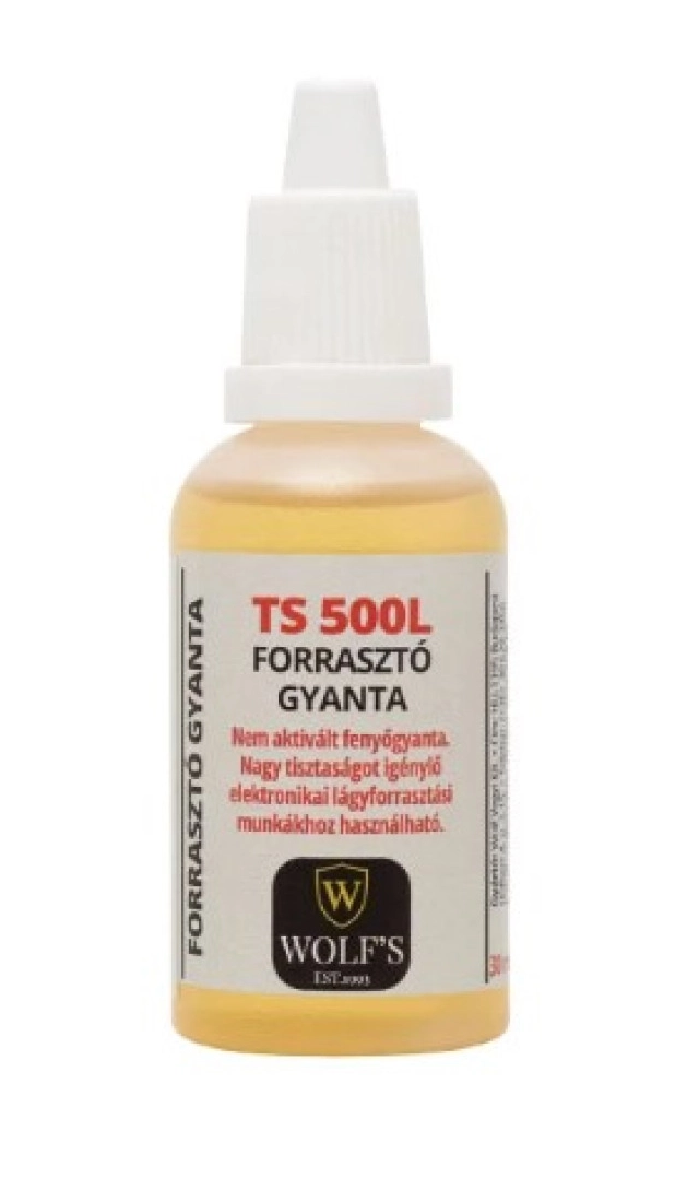 Kalofonijum za lemljenje, tecni TS500L 30ml Wolf