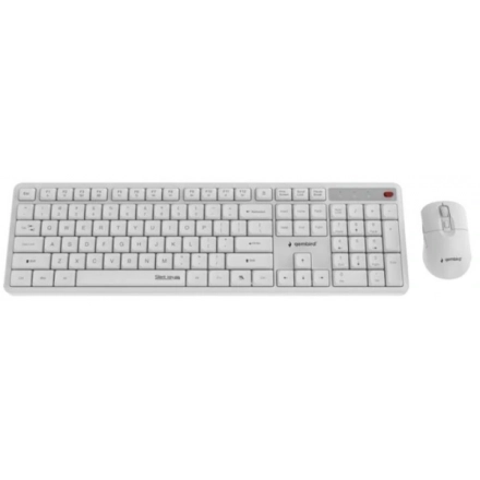 KBS-WMS-01-W Gembird Silent Key Pro Business bežièni desktop set, bela, US raspored