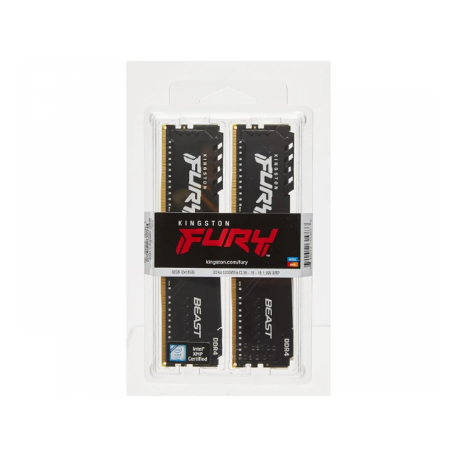 KINGSTON DIMM DDR4 16GB (2x8GB kit) 3600MT/s KF436C17BBK2/16 Fury Beast Black 