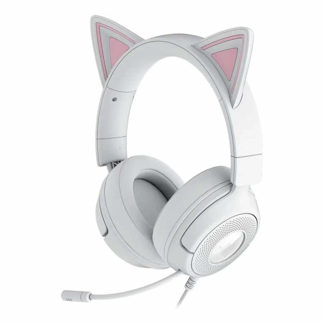 Kraken Kitty V3 X - Wired Kitty Headset for Gaming - White Edition