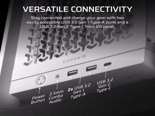 Kucište CORSAIR FRAME 4000D RS Mid-Tower/ATX/kaljeno staklo/bez napajanja/bela