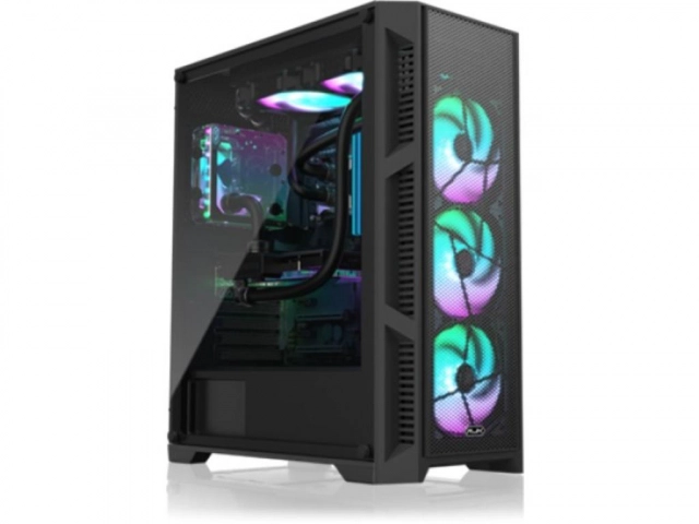 Kucište RAIJINTEK ARCADIA III Midi Tower/ATX/M-ATX/MINI-ITX/bez napajanja/kaljeno staklo/crna