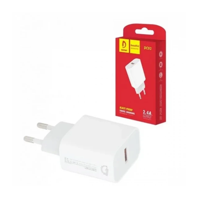 Kućni punjač Denmen DC30 2.4A USB-A