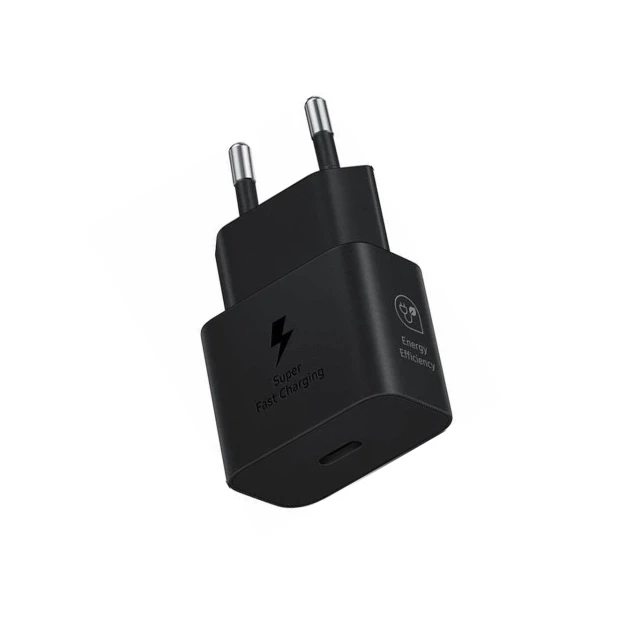 Kućni punjač Fast 25W Type C bez kabla crni