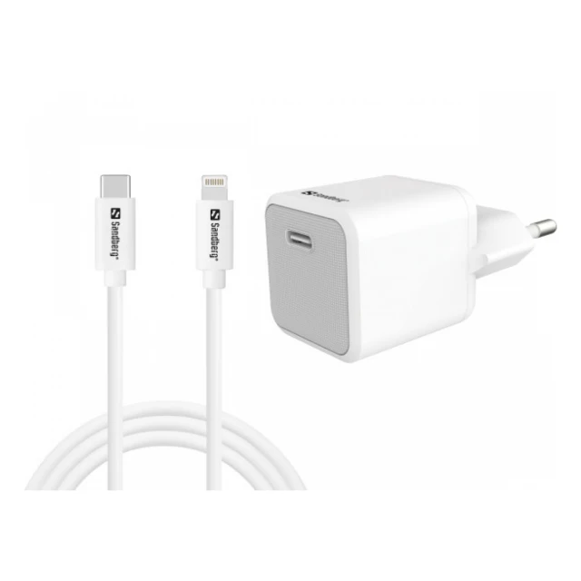 Kucni punjac Sandberg 441-57 USB-C 20W sa Lightning kablom 1m