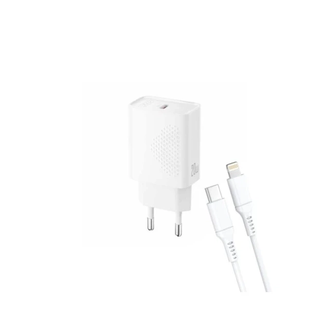 Kućni punjač XO L160 fast 20W Type C + lightning kabal