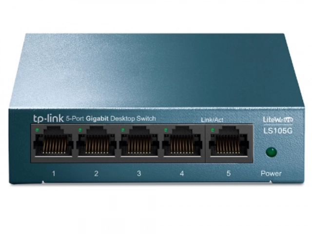 LAN Switch TP-LINK LS105G LiteWave 5xRJ45 10/100/1000Mbps metalno kuciste