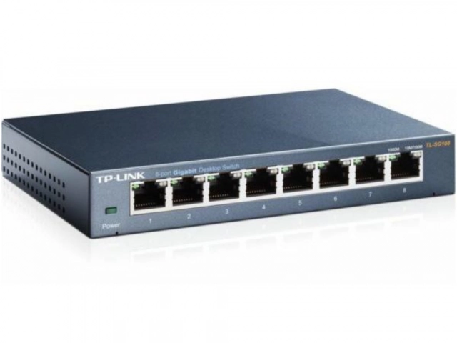LAN Switch TP-LINK TL-SG108 Gigabit 8port 10/100/1000Mbps