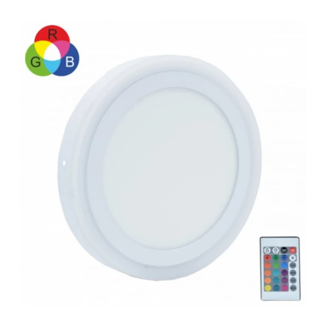 LED RGB okrugli nadgradni panel MP18NO-WRGB 18W+6W, 6500K + daljinski