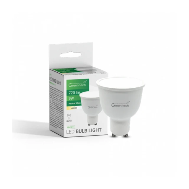 LED SIJALICA GU10 9W 4000K IP20 Sanan chip GREEN TECH