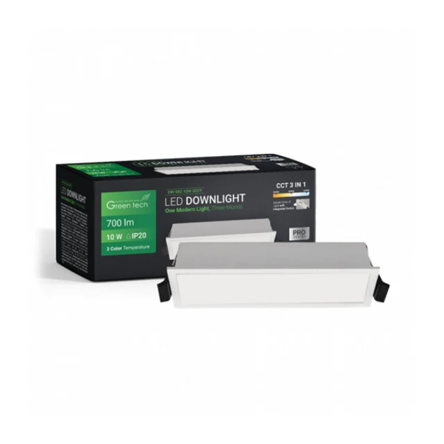 LED SPOT UGR 10W 3CCT PRAVOUGLI GREEN TECH