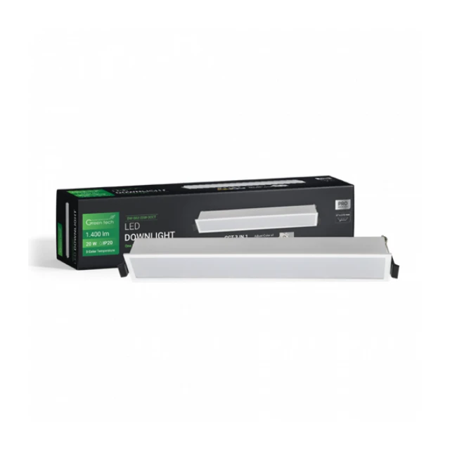 LED SPOT UGR 20W 3CCT PRAVOUGLI GREEN TECH