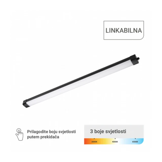 LED SVETILJKA VODONEPROPUSNA 60W 3CCT IP65 CRNA GREEN TECH